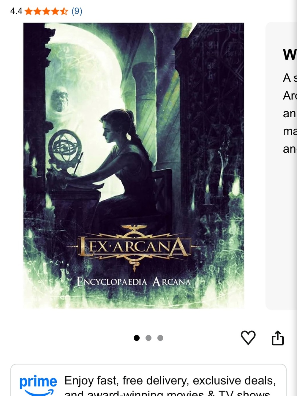 Ex Arcana Enclyclopaedia Arcana hardcover book